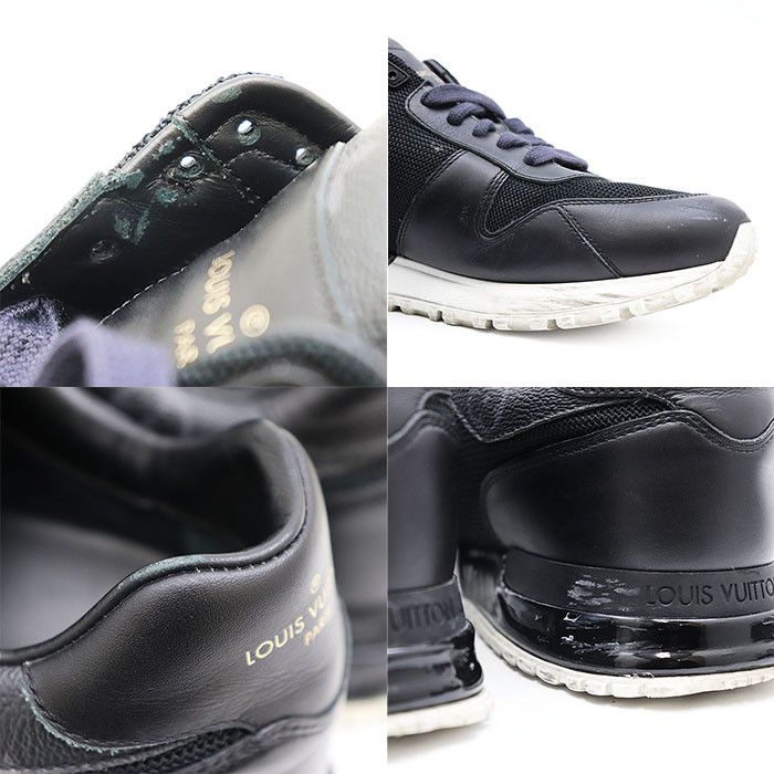 Louis Vuitton Louis Vuitton Louis Vuitton Run Away Line Monogram Flower Leather Mesh Sneaker Leather Shoes GO0179 DUTY FREE for USA Size ONE SIZE - 3 Thumbnail