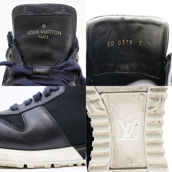 Louis Vuitton Louis Vuitton Louis Vuitton Run Away Line Monogram Flower Leather Mesh Sneaker Leather Shoes GO0179 DUTY FREE for USA Size ONE SIZE - 10 Thumbnail