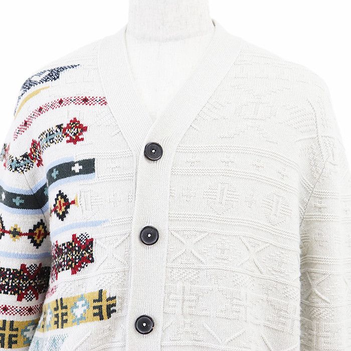 Hermes Hermes Hermes Wool Cashmere Knit Cardigan Textile Tops DUTY FREE for USA Size ONE SIZE - 2 Thumbnail