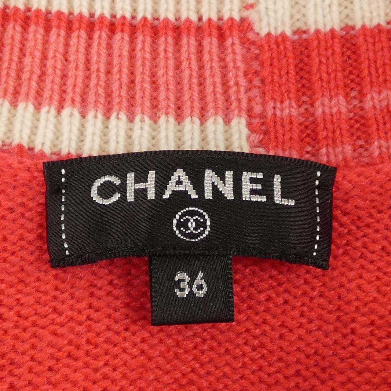Chanel Chanel Chanel P60731K46366 100% Cashmere Cardigan Textile Tops P60731K46366 DUTY FREE for USA Size ONE SIZE - 5 Thumbnail