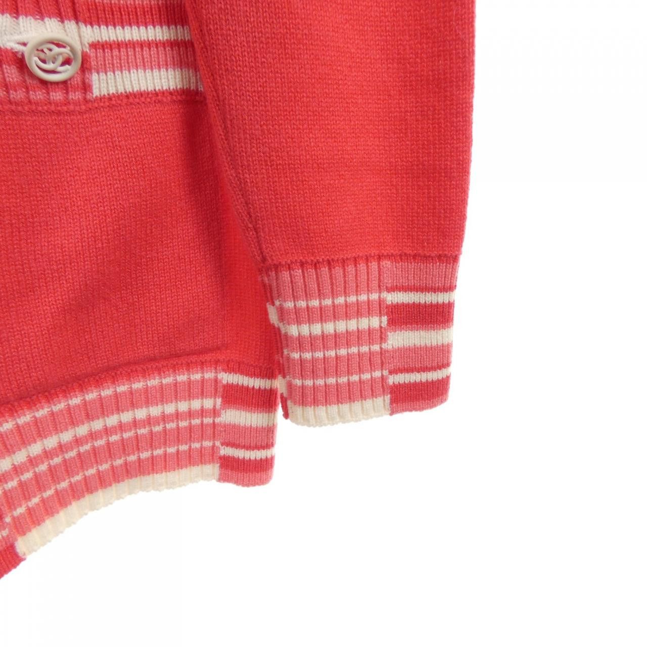 Chanel Chanel Chanel P60731K46366 100% Cashmere Cardigan Textile Tops P60731K46366 DUTY FREE for USA Size ONE SIZE - 7 Thumbnail