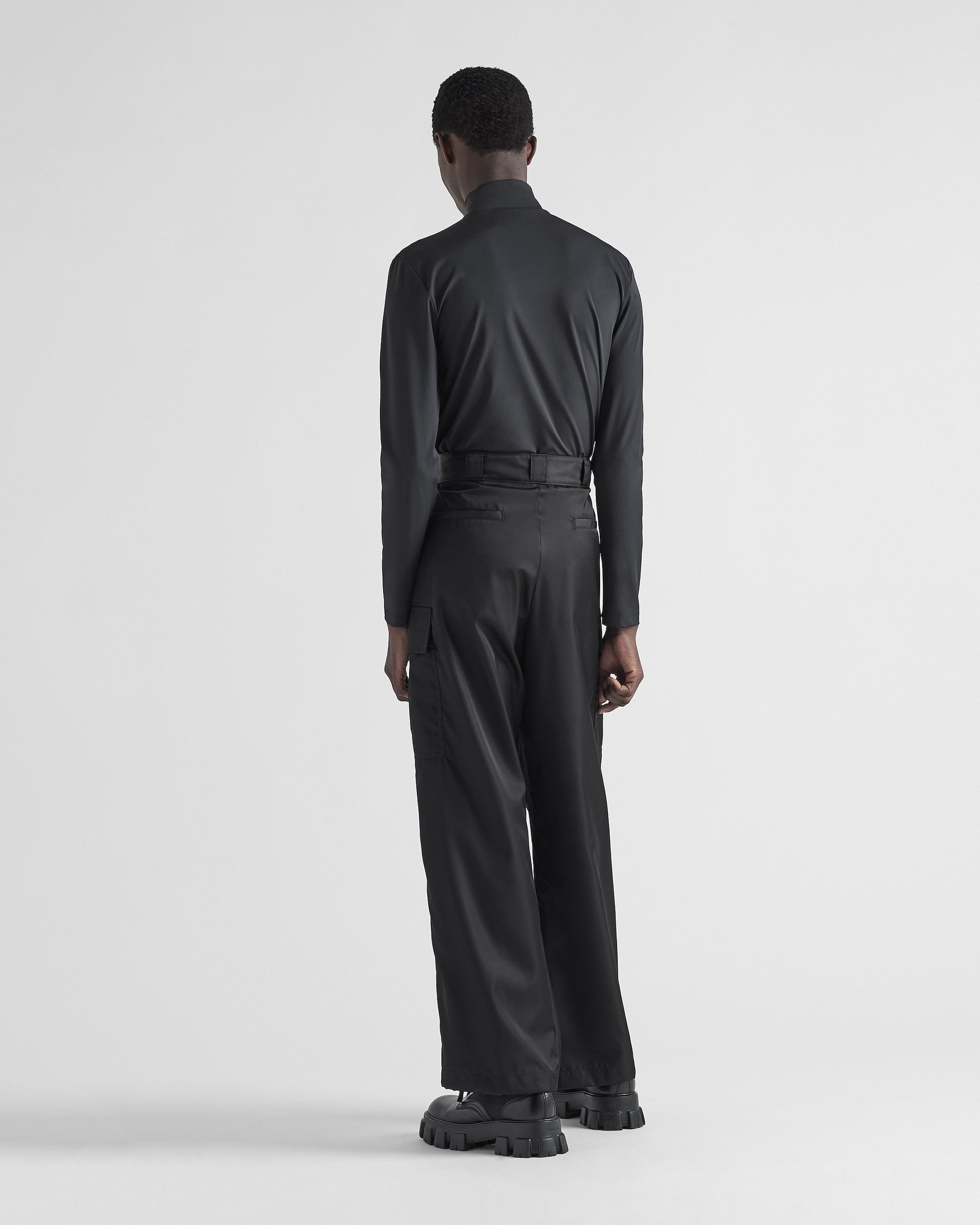 Prada Stretch cotton turtleneck with logo Size US M / EU 48-50 / 2 - 2 Thumbnail