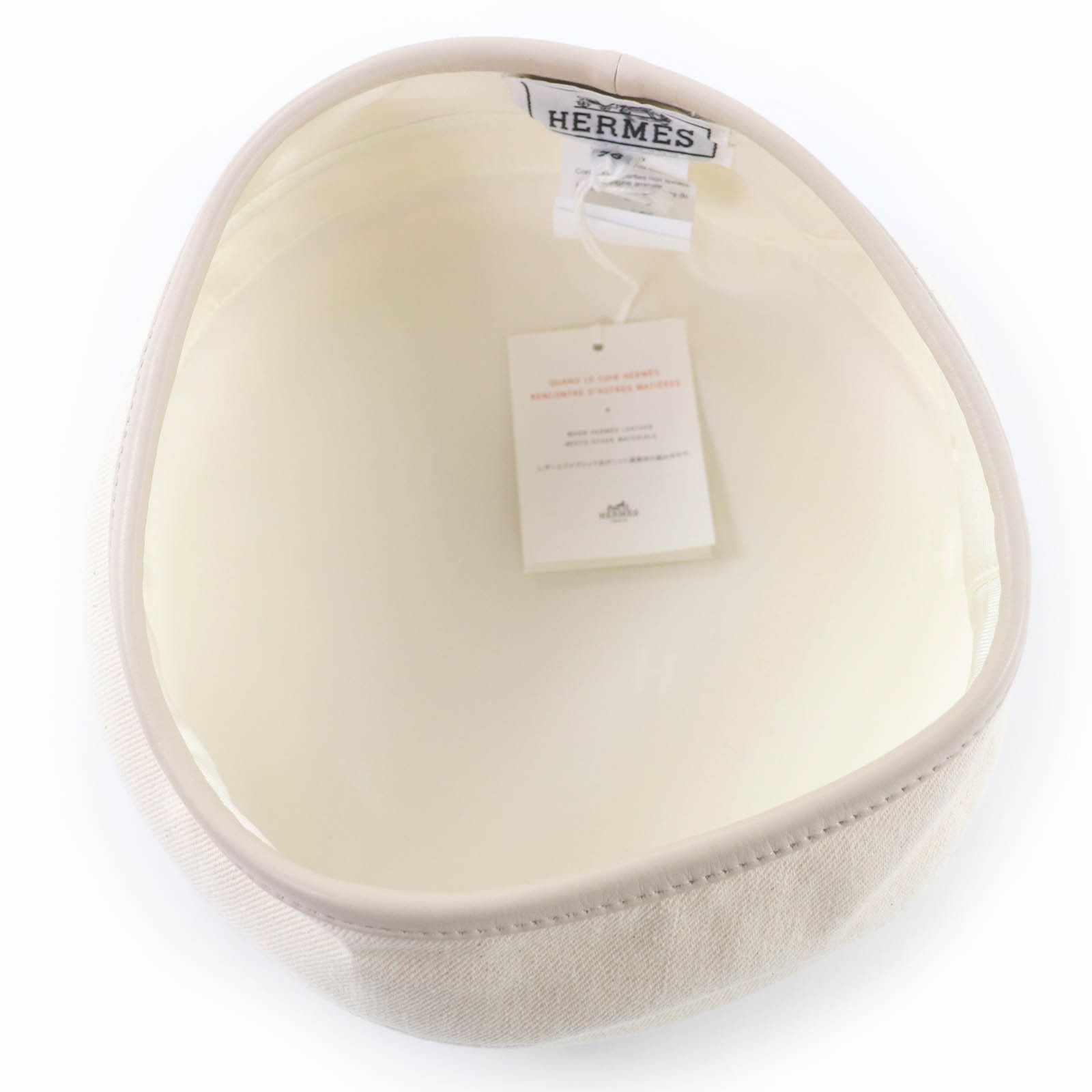 Hermes Hermes Hermès Saint Honor Serie Metal Leather Beret58 Textile Hats DUTY FREE for USA Size ONE SIZE - 6 Thumbnail