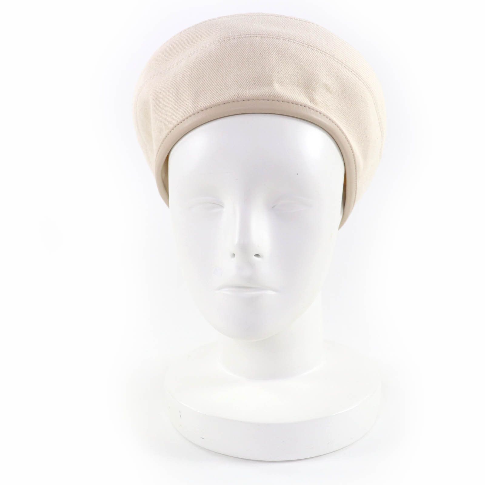 Hermes Hermes Hermès Saint Honor Serie Metal Leather Beret58 Textile Hats DUTY FREE for USA Size ONE SIZE - 2 Thumbnail