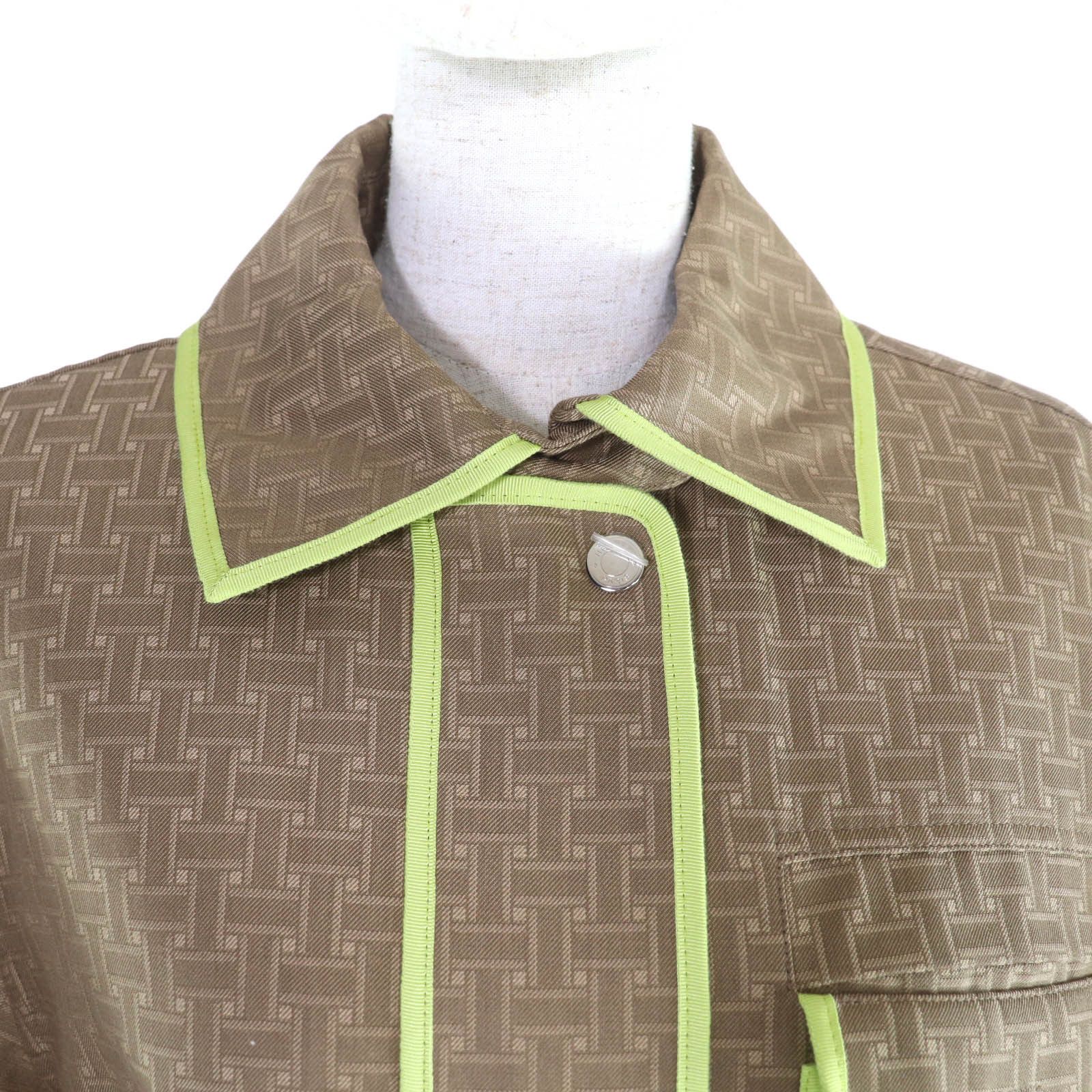 Hermes Hermes Hermès 34 Polyester Coat Textile Outerwear DUTY FREE for USA Size ONE SIZE - 4 Thumbnail
