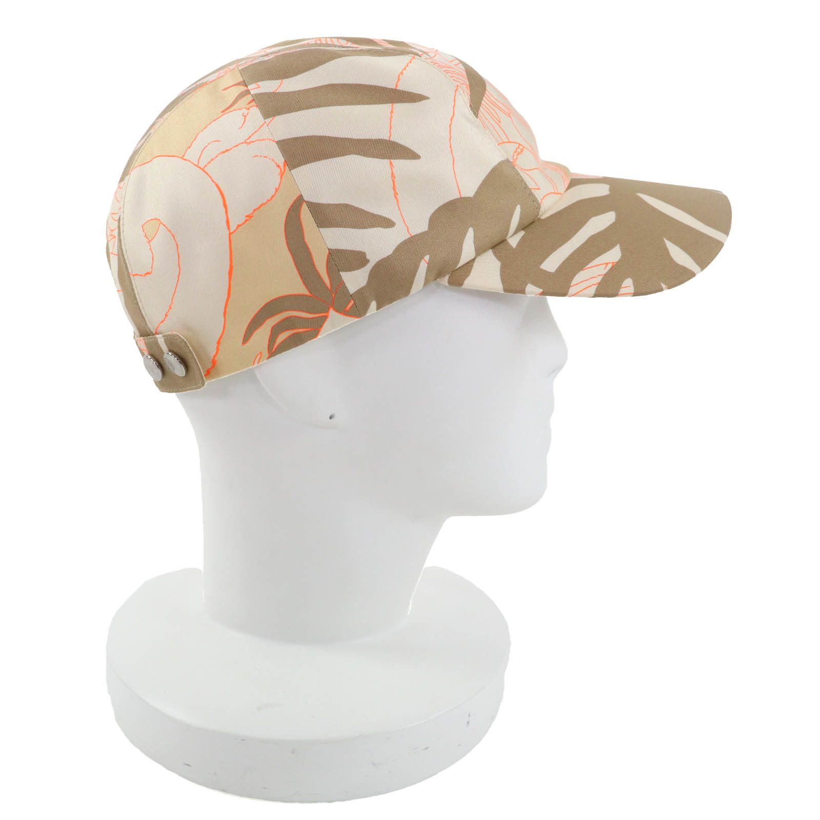 Hermes Hermes Hermès Davis Jungle Love With Series Button Silk Cap59 Textile Hats DUTY FREE for USA Size ONE SIZE - 5 Thumbnail