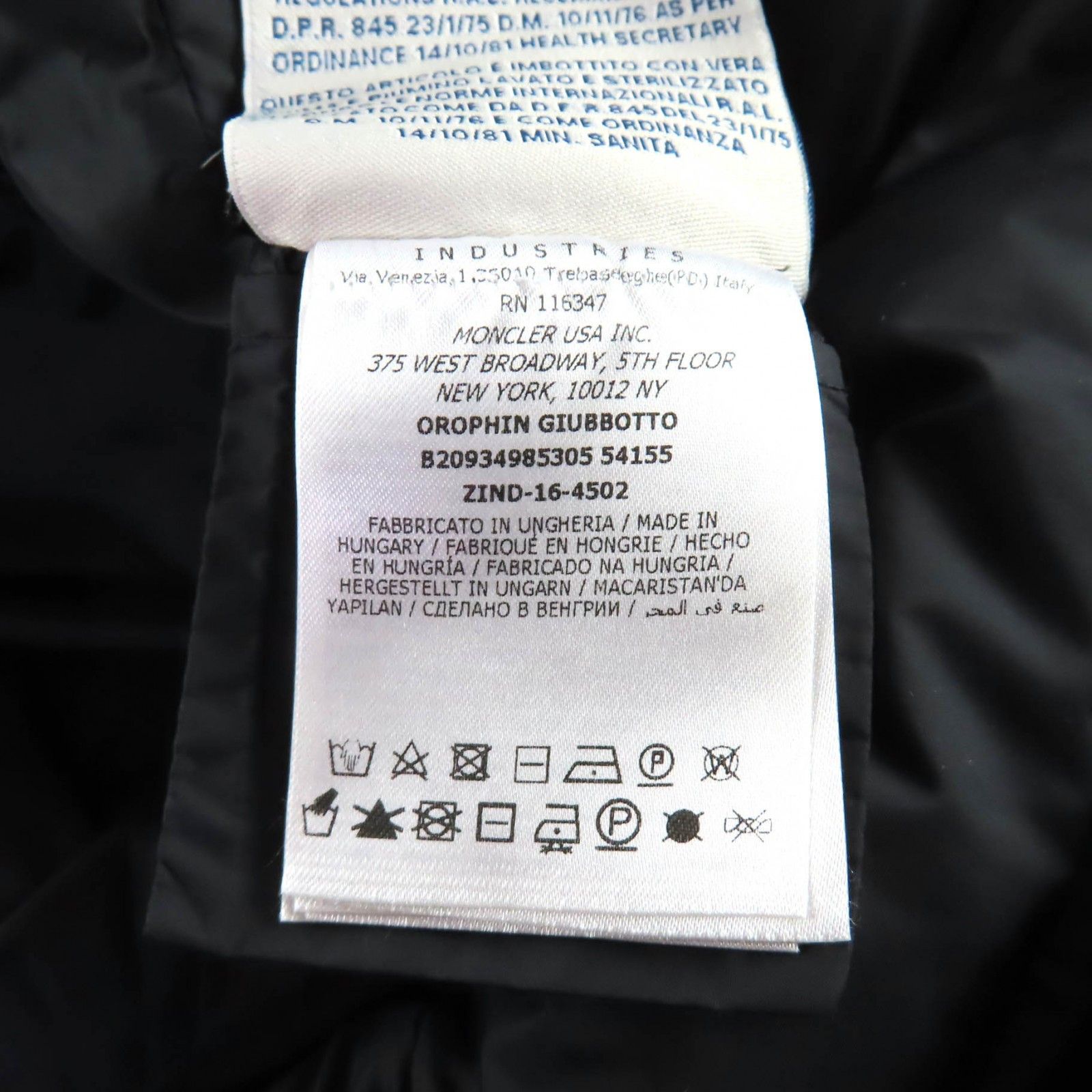 Moncler Moncler Moncler Orophin Nylon Down Coat Textile Outerwear DUTY FREE for USA Size ONE SIZE - 12 Thumbnail