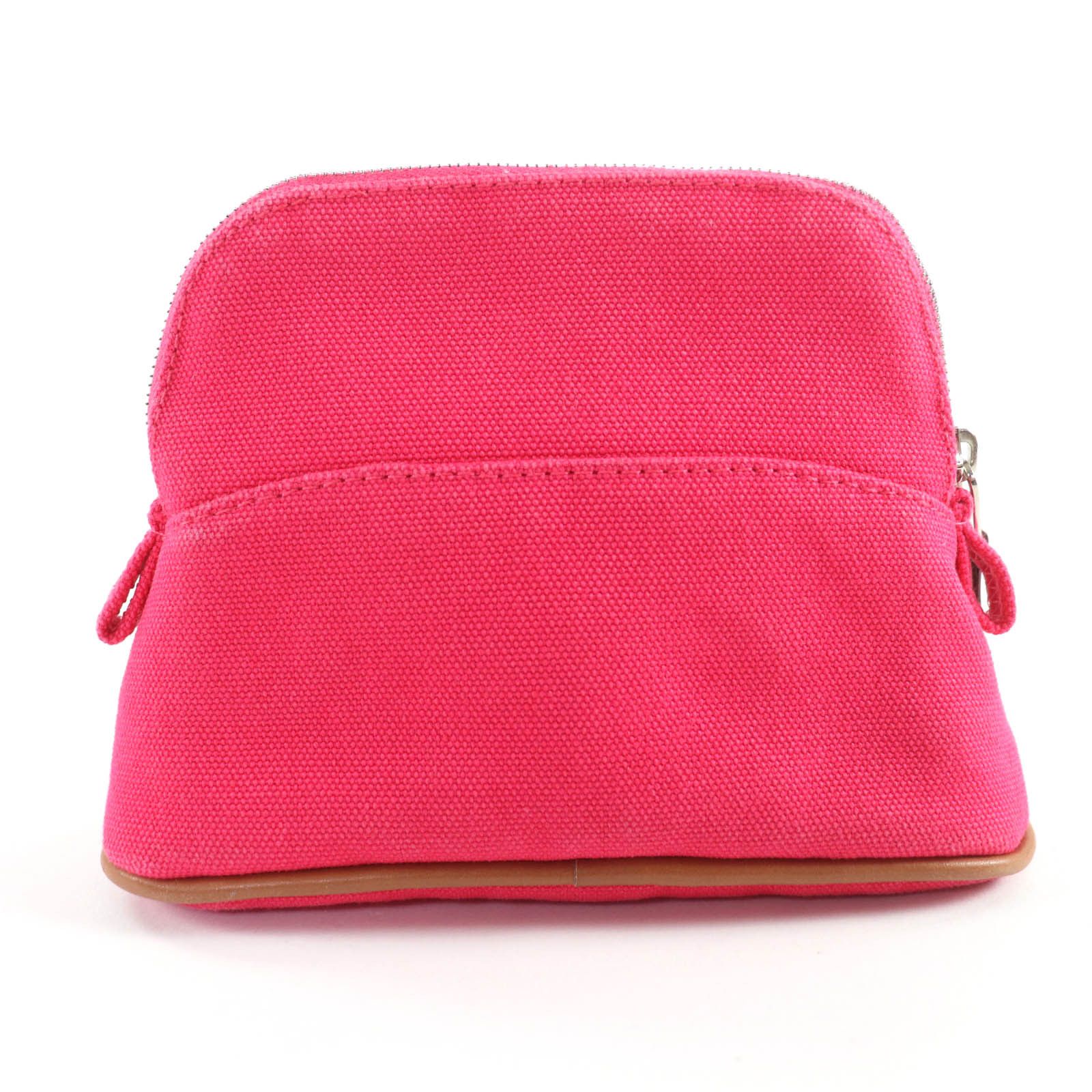 Hermes Hermes Hermès Bolide mini mini Cotton Cosmetics Pouch Textile Vanity Bag DUTY FREE for USA Size ONE SIZE - 2 Thumbnail
