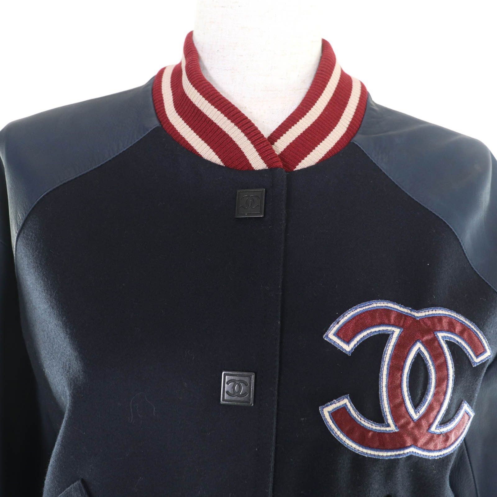 Chanel Chanel Chanel Wool Jacket Textile Outerwear P23442 DUTY FREE for USA Size ONE SIZE - 4 Thumbnail