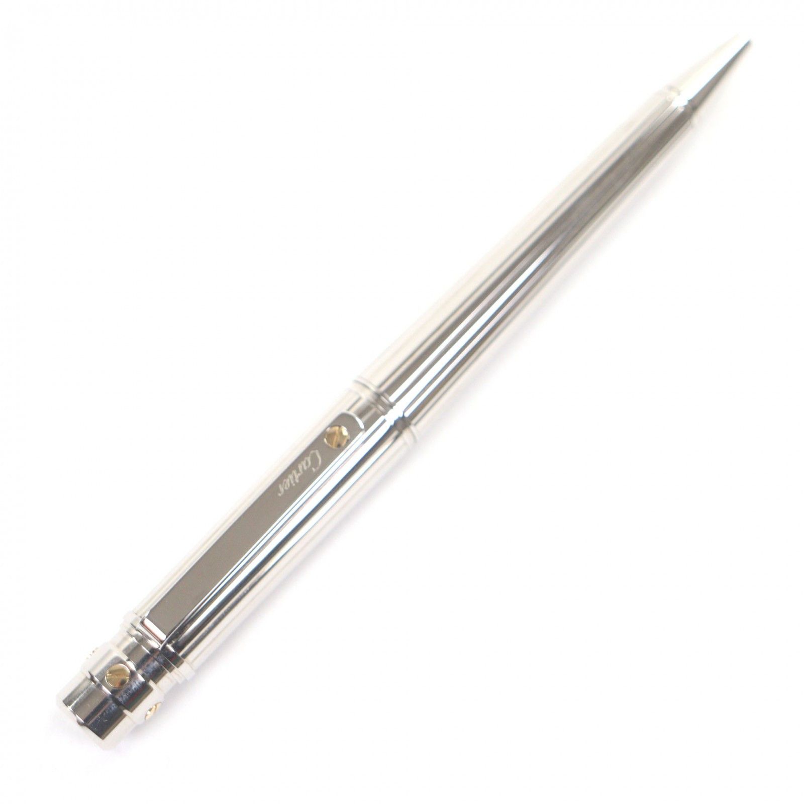 Cartier Cartier Cartier Santos de Cartier Silver Ballpoint Pen Precious Metal Pen DUTY FREE for USA Size ONE SIZE - 3 Thumbnail