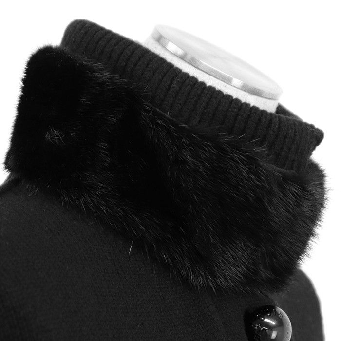 Louis Vuitton Louis Vuitton Louis Vuitton Wool Cashmere Mink Cape Textile Outerwear DUTY FREE for USA Size ONE SIZE - 12 Thumbnail