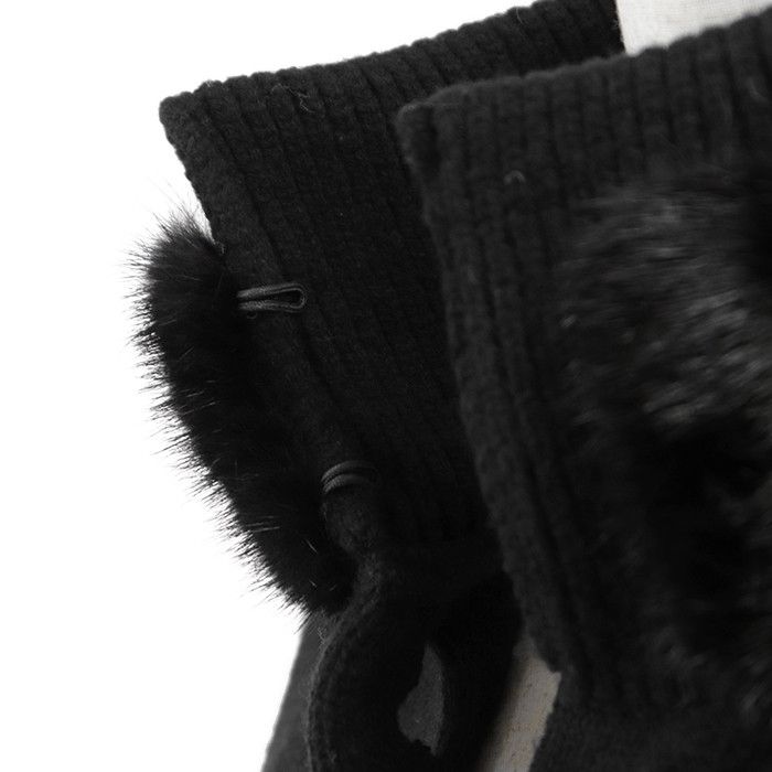 Louis Vuitton Louis Vuitton Louis Vuitton Wool Cashmere Mink Cape Textile Outerwear DUTY FREE for USA Size ONE SIZE - 3 Thumbnail