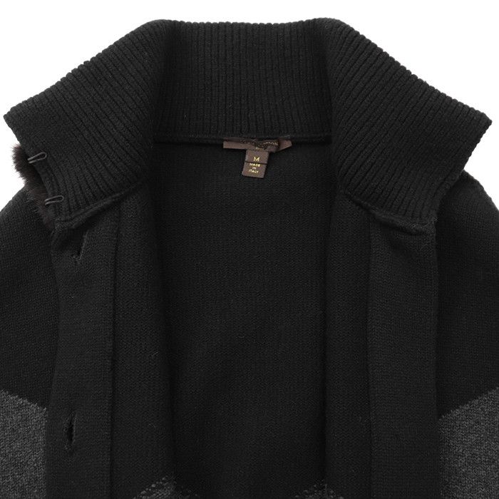 Louis Vuitton Louis Vuitton Louis Vuitton Wool Cashmere Mink Cape Textile Outerwear DUTY FREE for USA Size ONE SIZE - 11 Thumbnail
