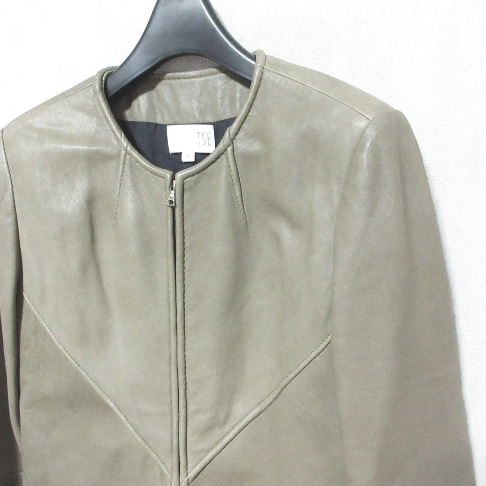 Other Other TSE Leather Coat Leather Outerwear DUTY FREE for USA Size ONE SIZE - 3 Thumbnail