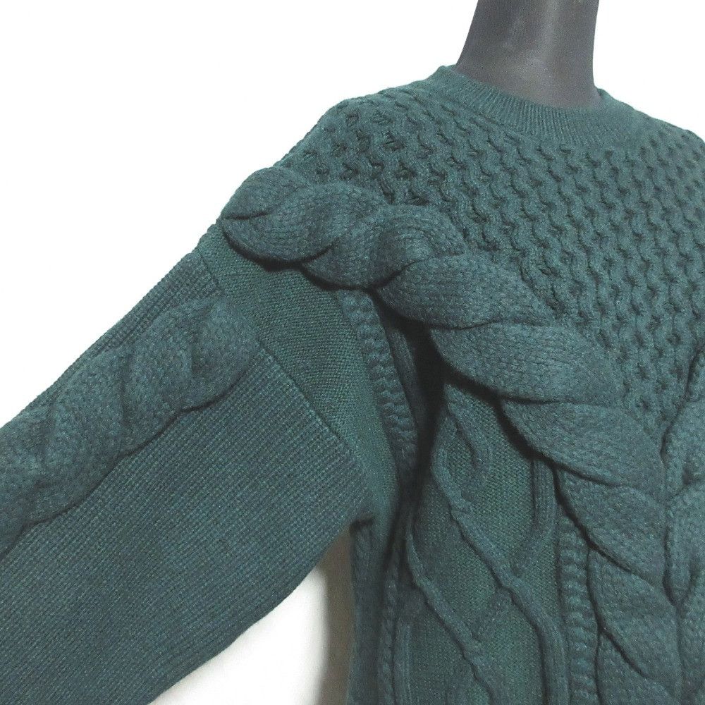 Other Other nagonstans Asymmetric Hem Cable Knit Sweater Textile Tops 470EA170-1920 DUTY FREE for USA Size ONE SIZE - 4 Thumbnail