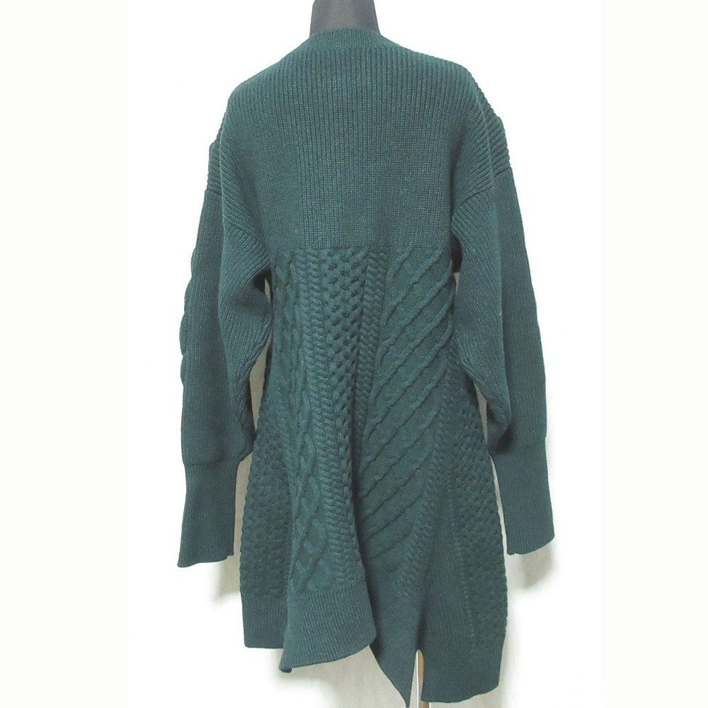 Other Other nagonstans Asymmetric Hem Cable Knit Sweater Textile Tops 470EA170-1920 DUTY FREE for USA Size ONE SIZE - 2 Thumbnail