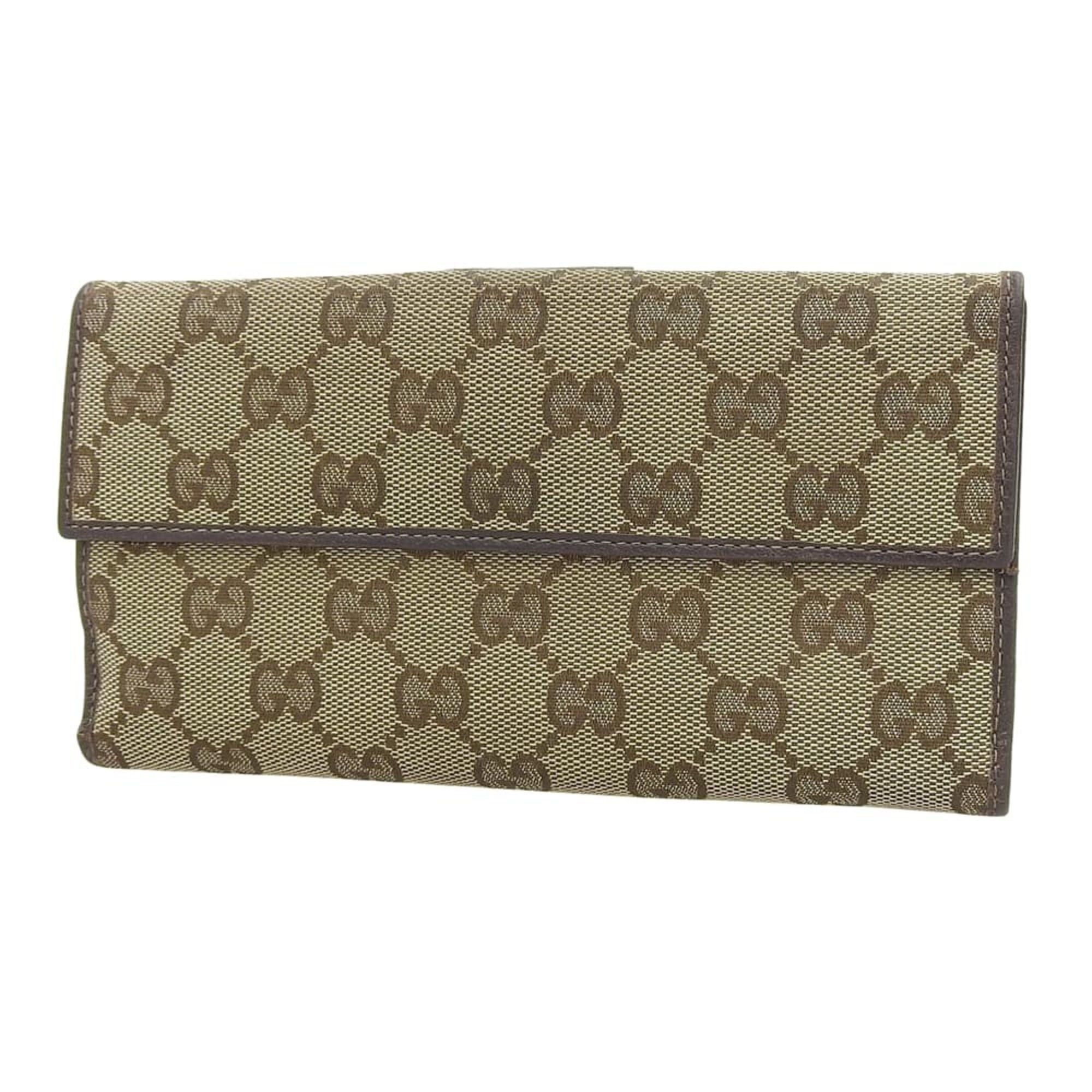 Gucci Gucci GG Canvas Double Long Wallet 141410 2149 Size ONE SIZE - 2 Thumbnail