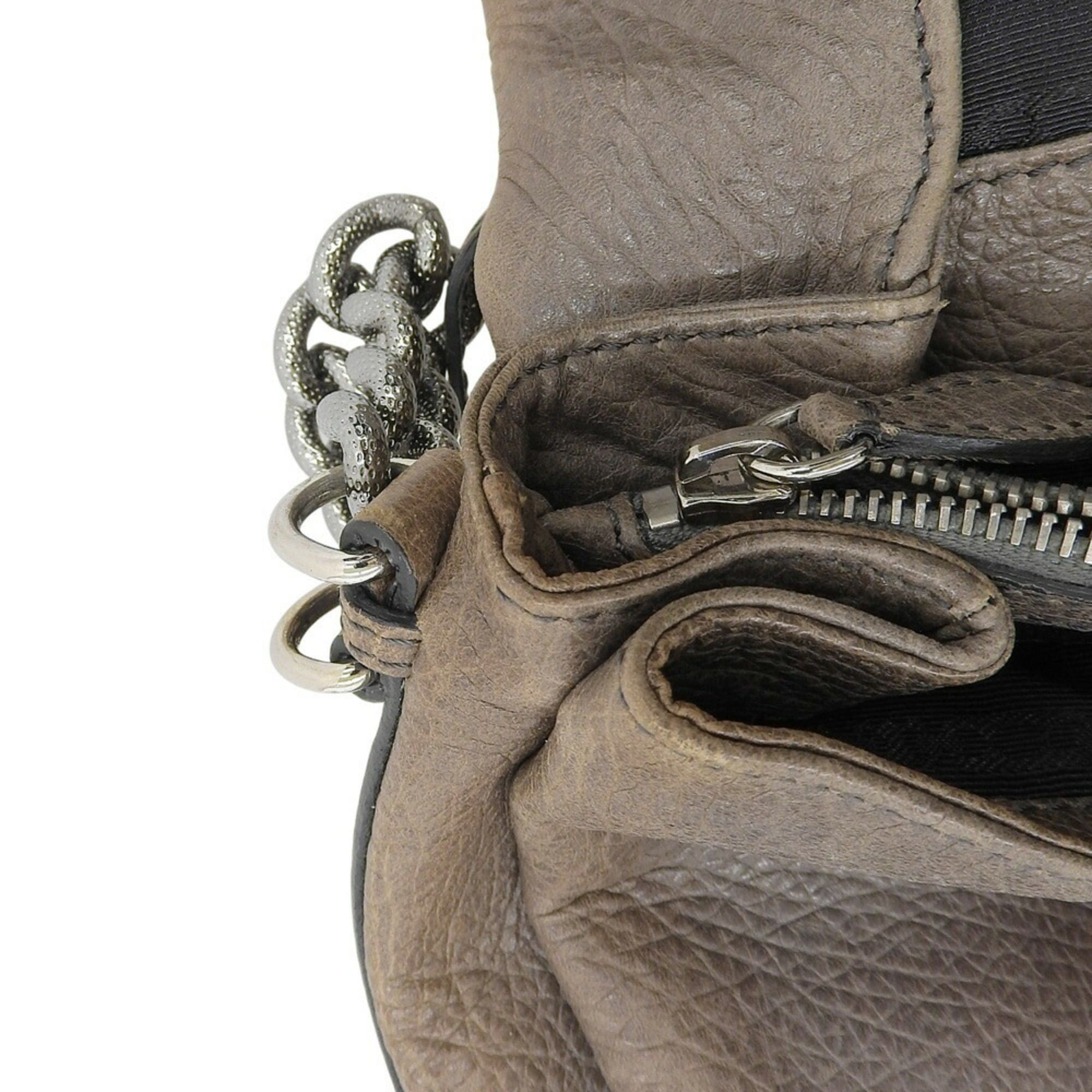 Celine Celine Bag Chain Shoulder Handbag 162293WLB 08IX Gray Leather Size ONE SIZE - 9 Thumbnail