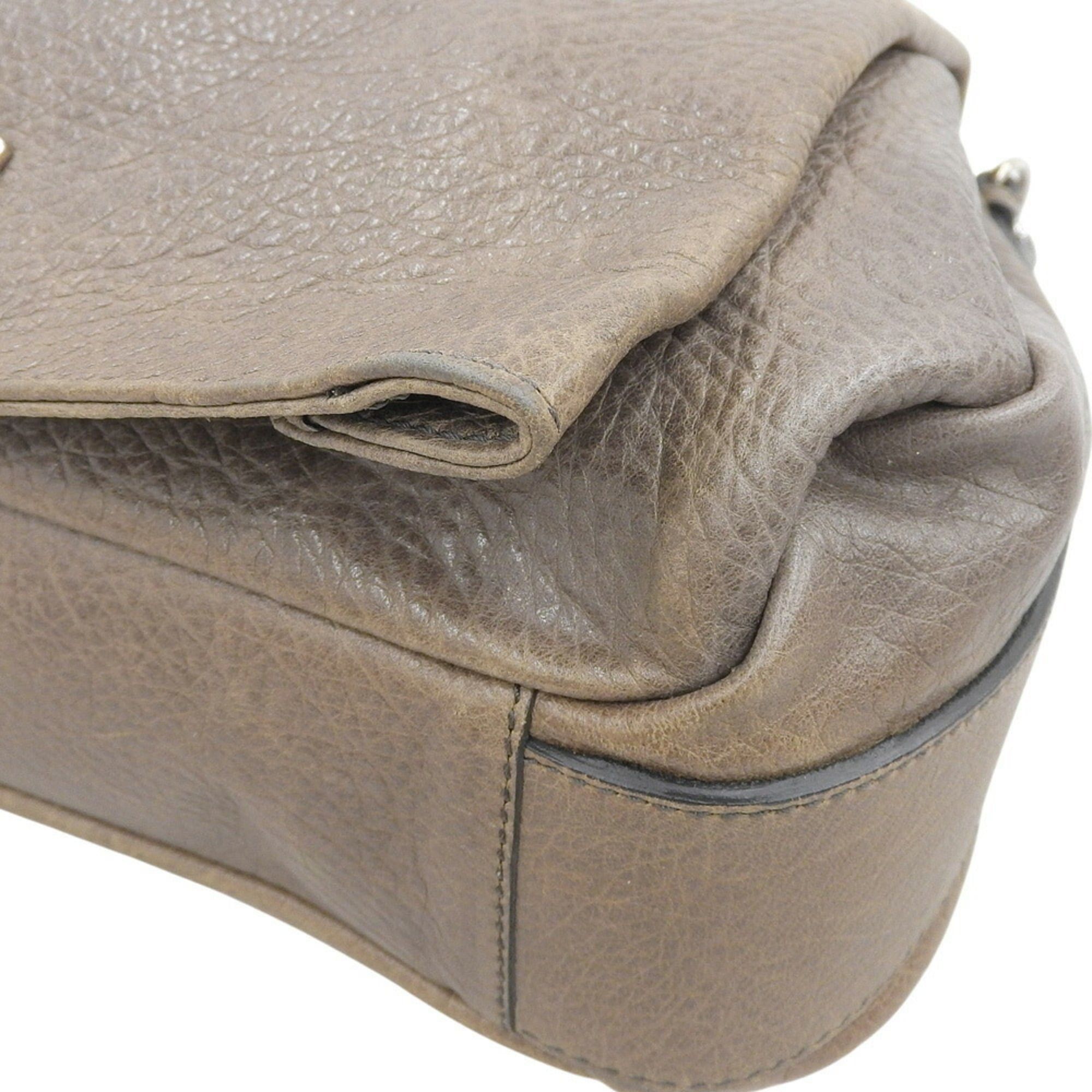 Celine Celine Bag Chain Shoulder Handbag 162293WLB 08IX Gray Leather Size ONE SIZE - 4 Thumbnail