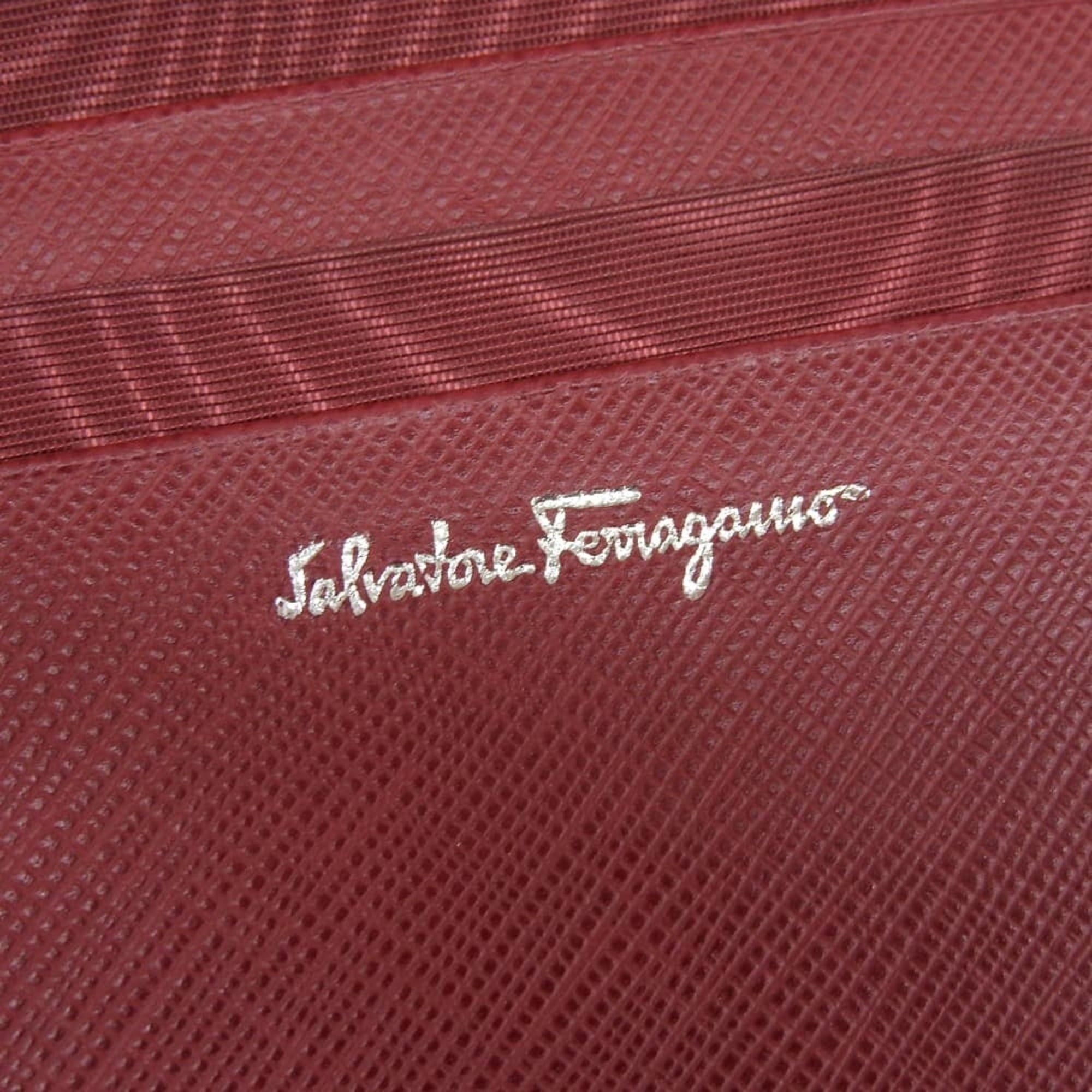 Salvatore Ferragamo Salvatore Ferragamo Gancini double bifold wallet in red leather Size ONE SIZE - 9 Thumbnail