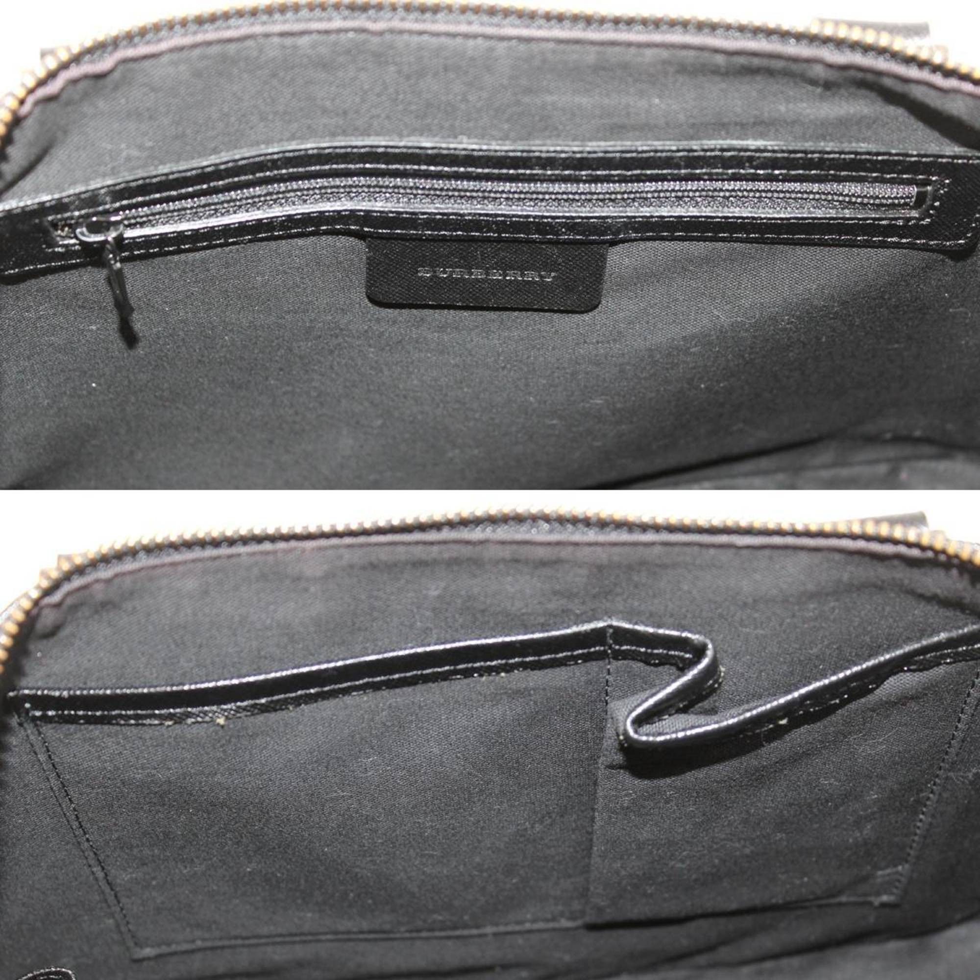 Burberry BURBERRY Nova Check Canvas Handbag Size ONE SIZE - 8 Thumbnail
