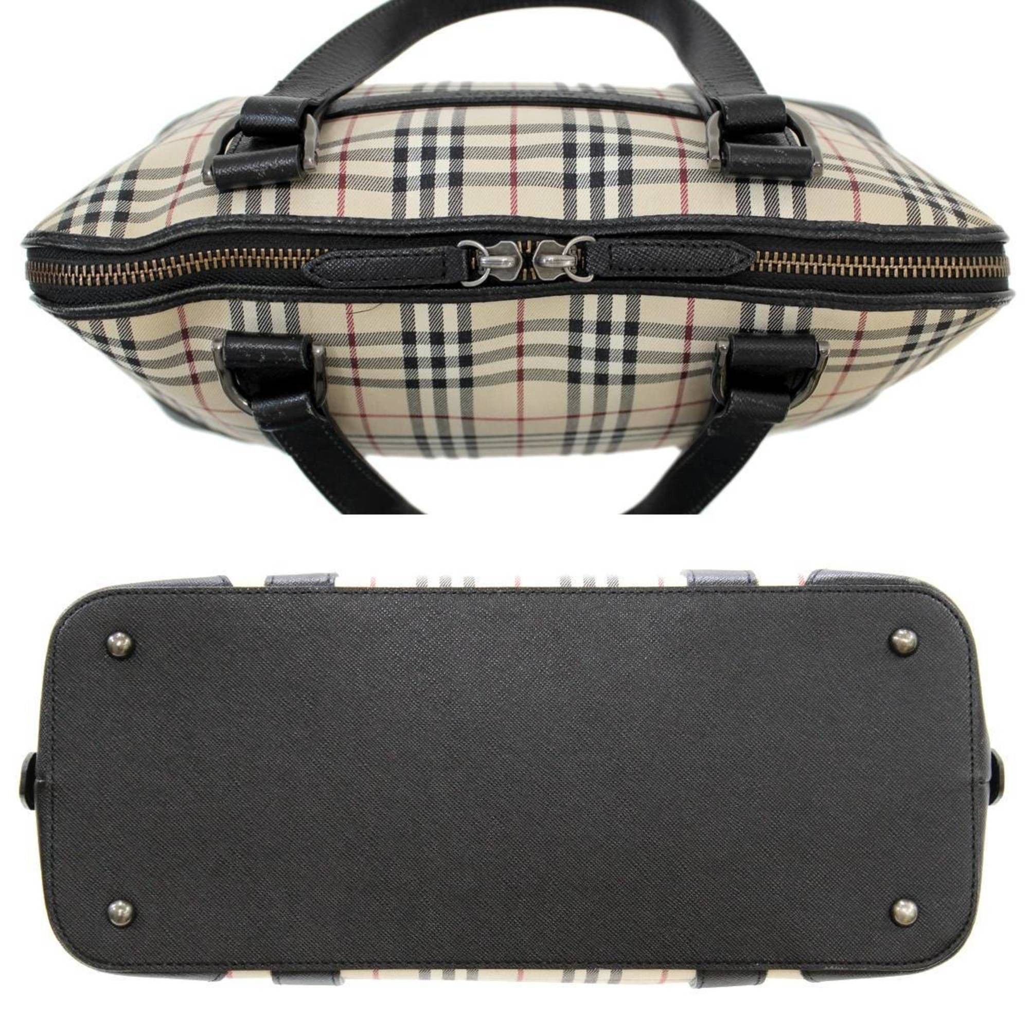 Burberry BURBERRY Nova Check Canvas Handbag Size ONE SIZE - 5 Thumbnail