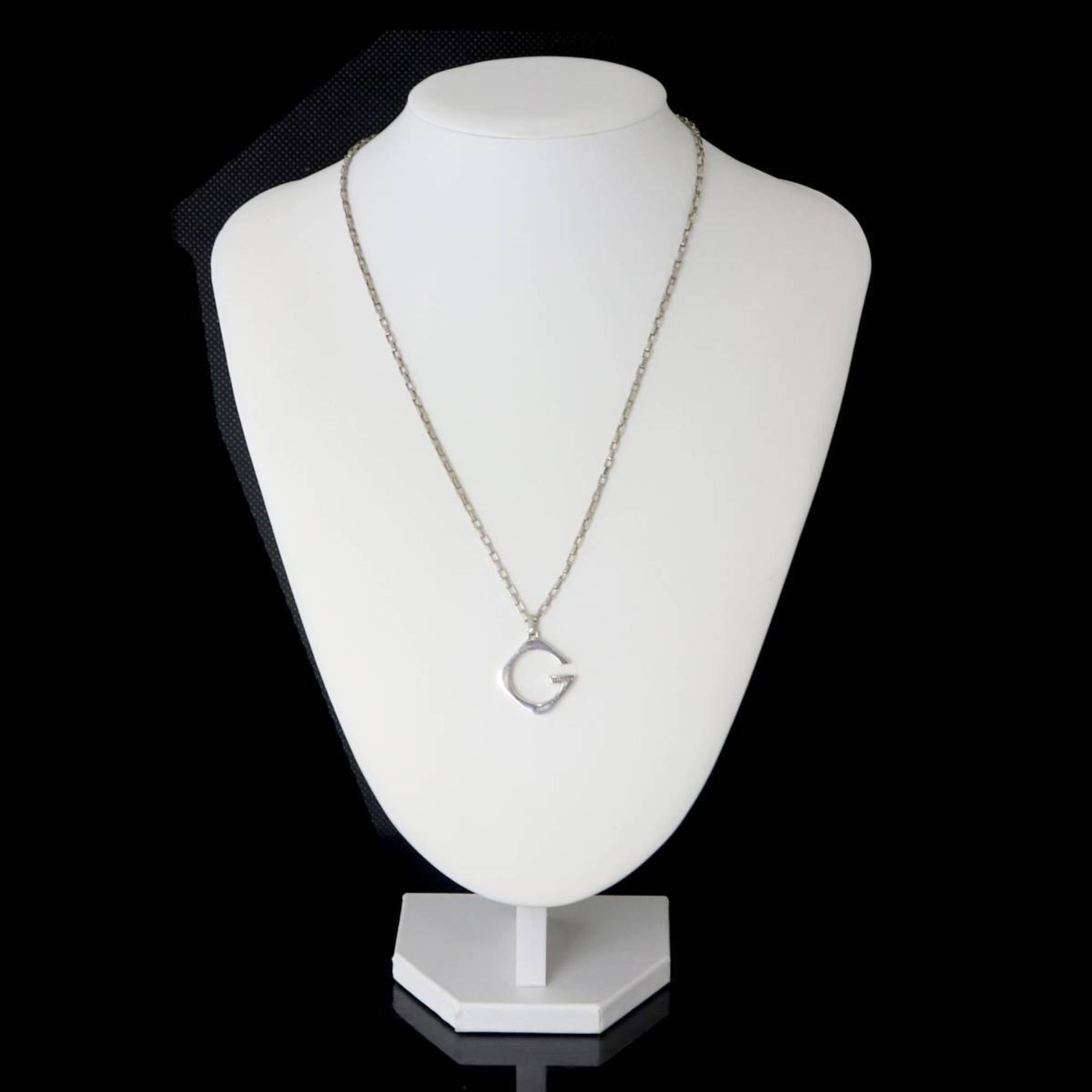 Gucci GUCCI G Pendant Necklace, Stamped in Silver (Ag925), Neck Circumference: Approx. 50cm, Weight: 13.3g Size ONE SIZE - 8 Thumbnail