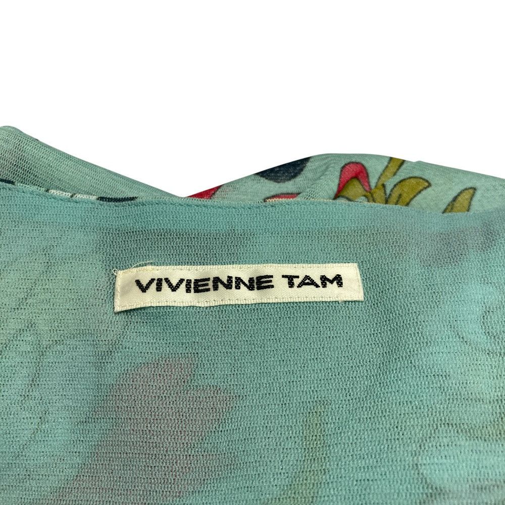 Other Other VIVIENNE TAM Flower Print Power Net Dress Textile Dresses DUTY FREE for USA Size ONE SIZE - 7 Thumbnail