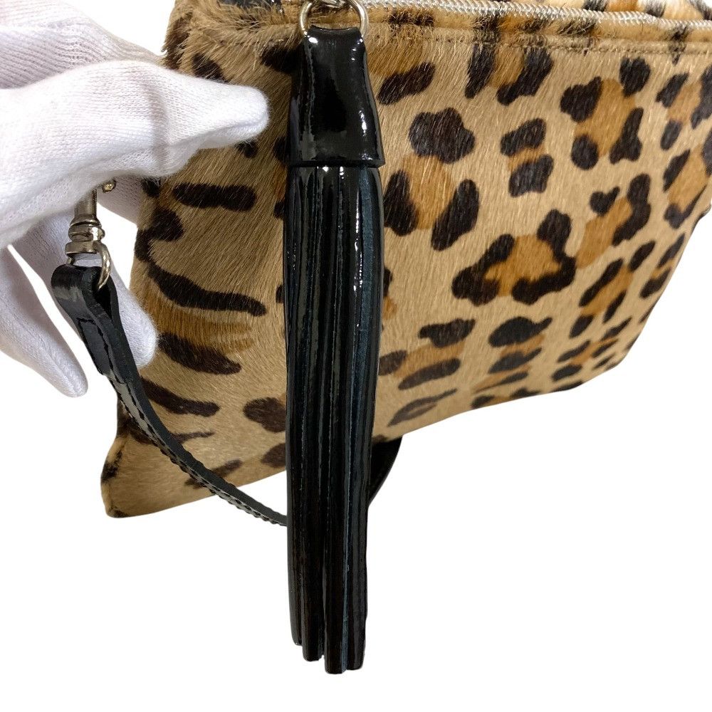Other Other GIANNI CHIARINI Haircalf Leopard Accessory Pouch Fur Vanity Bag DUTY FREE for USA Size ONE SIZE - 8 Thumbnail