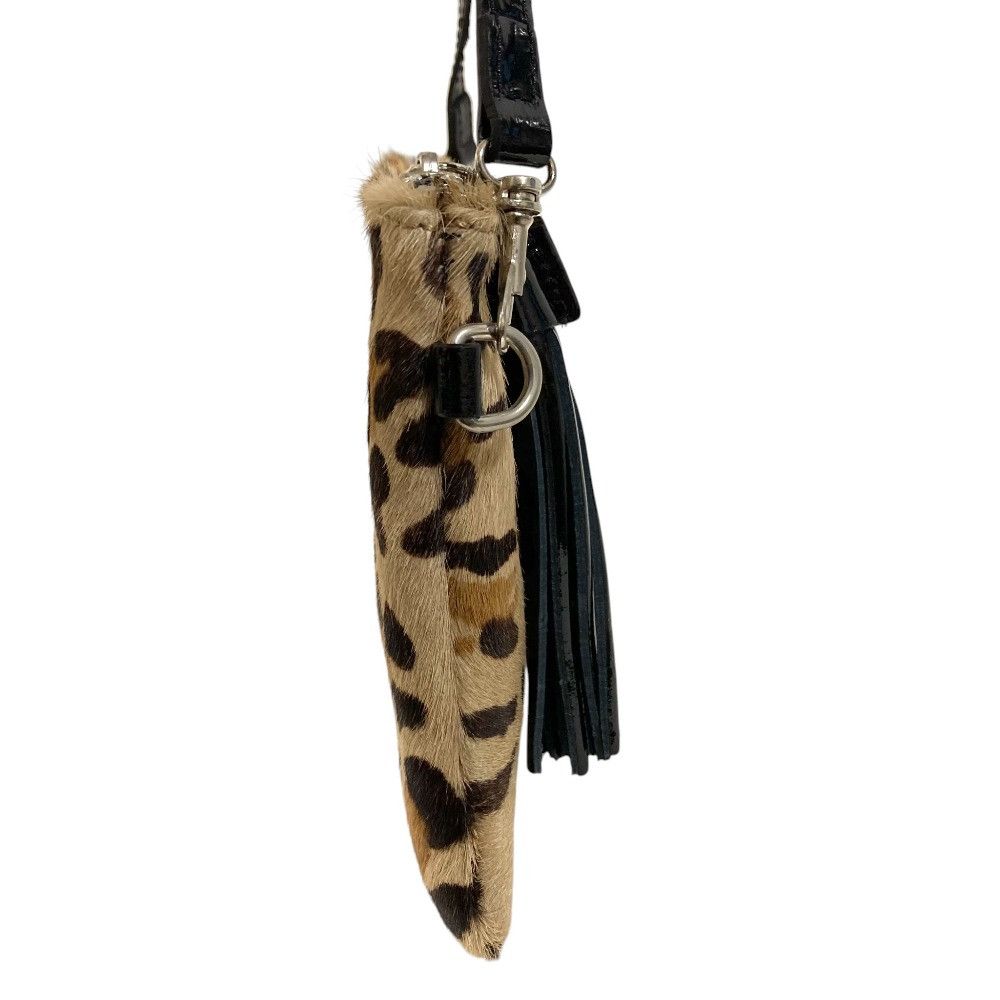 Other Other GIANNI CHIARINI Haircalf Leopard Accessory Pouch Fur Vanity Bag DUTY FREE for USA Size ONE SIZE - 4 Thumbnail