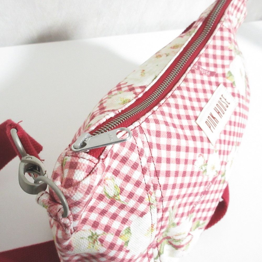 Other Other PINK HOUSE Nobara Gingham Print Shoulder Bag Textile Shoulder Bag A2111PBG333 DUTY FREE for USA Size ONE SIZE - 6 Thumbnail