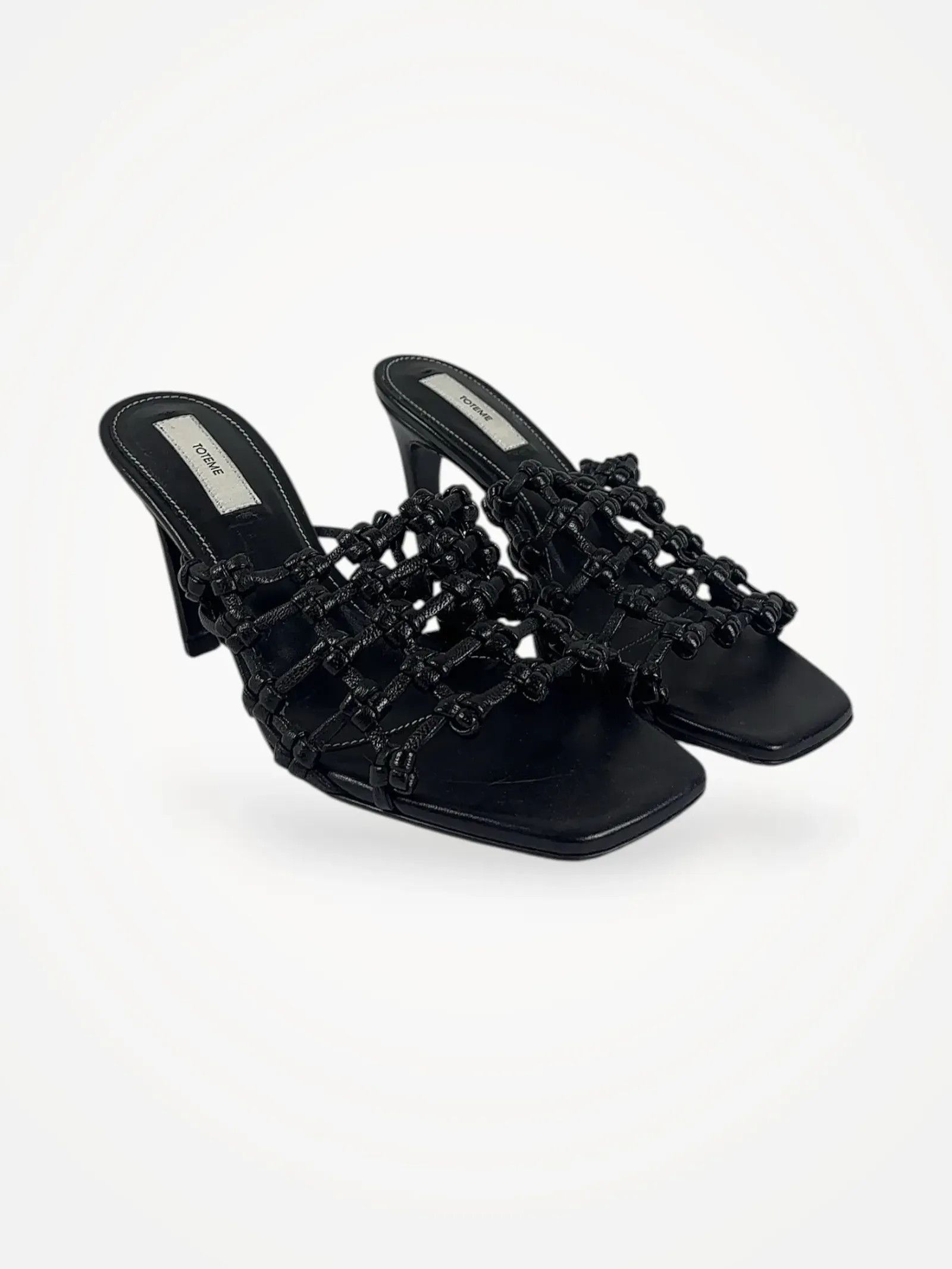 Toteme Toteme Braided-leather bandeau mules Heels Size US 6 / IT 36 - 2 Thumbnail