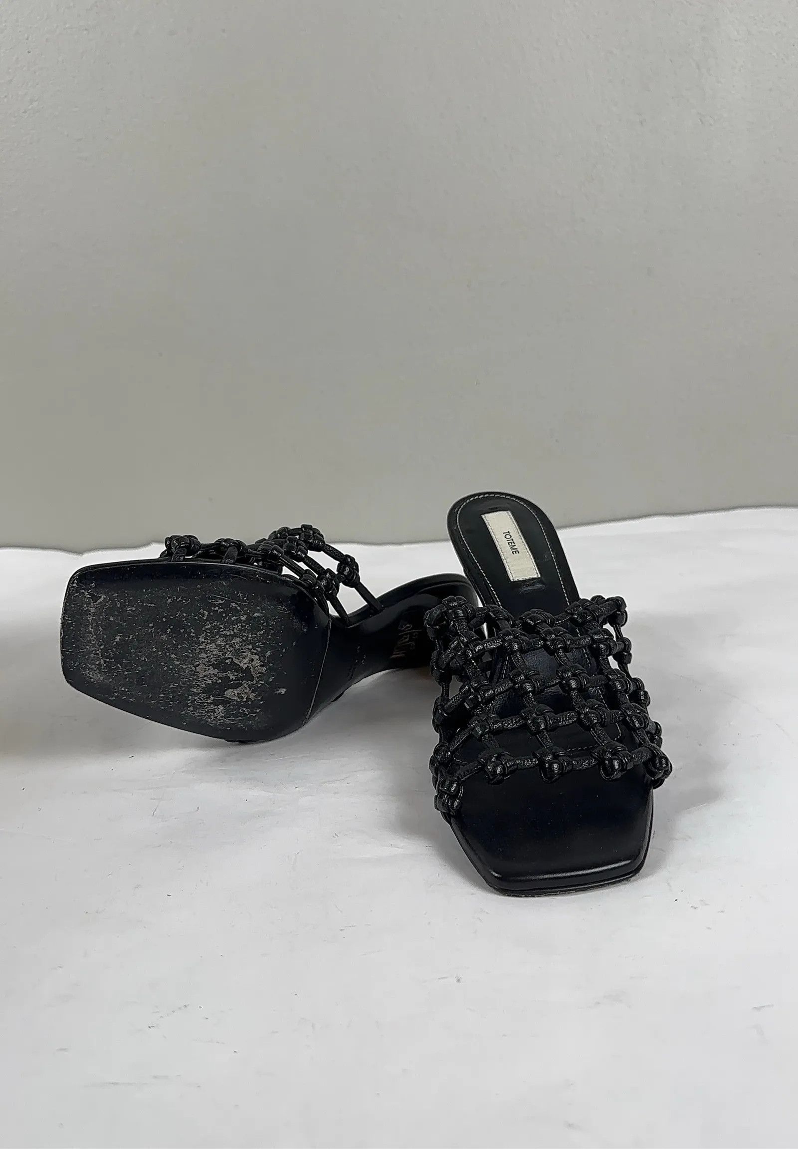Toteme Toteme Braided-leather bandeau mules Heels Size US 6 / IT 36 - 5 Thumbnail