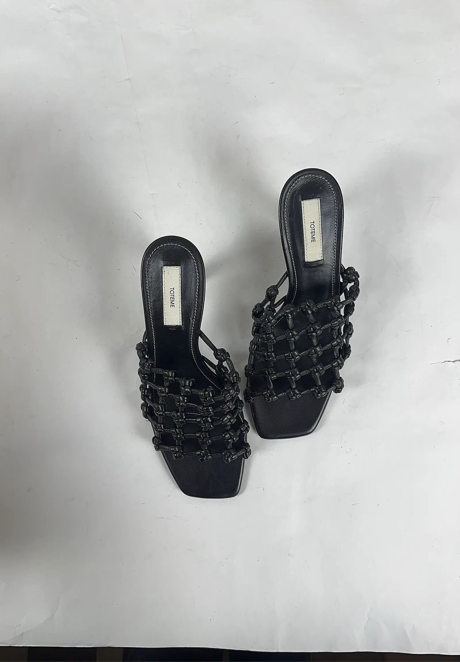 Toteme Toteme Braided-leather bandeau mules Heels Size US 6 / IT 36 - 3 Thumbnail