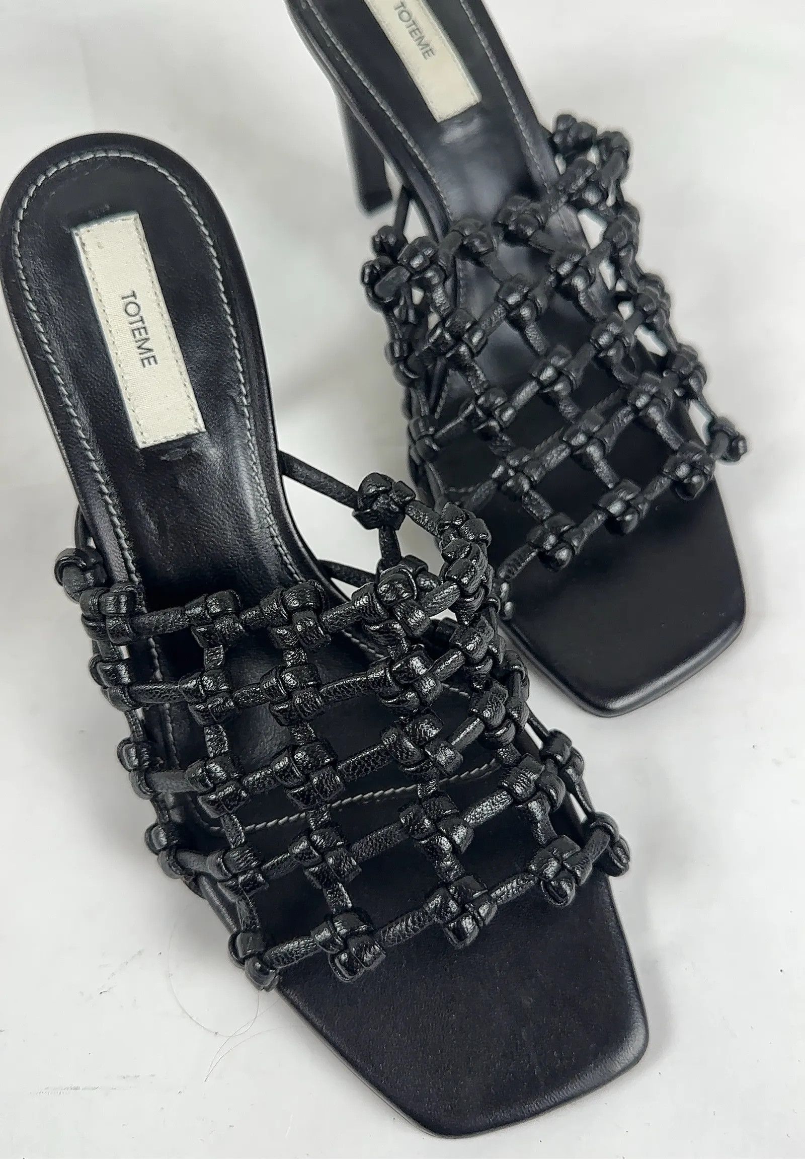 Toteme Toteme Braided-leather bandeau mules Heels Size US 6 / IT 36 - 8 Thumbnail
