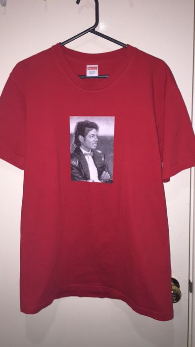 Supreme Supreme Michael Jackson Tee T-Shirt Red Size LARGE | Grailed