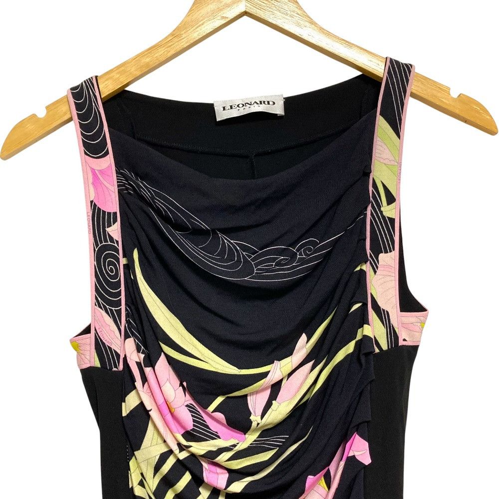 Other Other LEONARD PARIS Flower Print Silk Dress Textile Dresses DUTY FREE for USA Size ONE SIZE - 3 Thumbnail