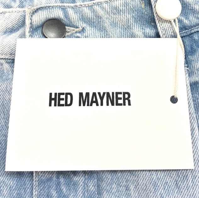 Other Other Hed Mayner PLEATED DENIM PANTS Cotton Denim Pants Textile Jeans HMMA67021A HA190 DUTY FREE for USA Size ONE SIZE - 4 Thumbnail