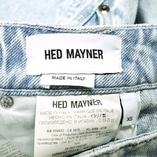 Other Other Hed Mayner PLEATED DENIM PANTS Cotton Denim Pants Textile Jeans HMMA67021A HA190 DUTY FREE for USA Size ONE SIZE - 5 Thumbnail