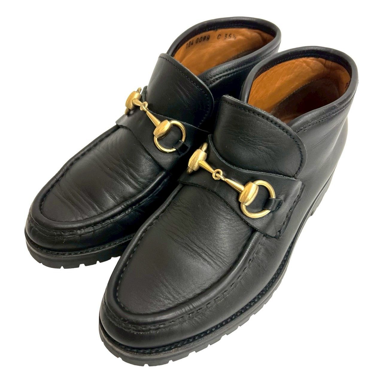 Gucci Gucci Gucci Horsebit Leather Short Boots Leather Shoes DUTY FREE for USA Size ONE SIZE - 5 Thumbnail
