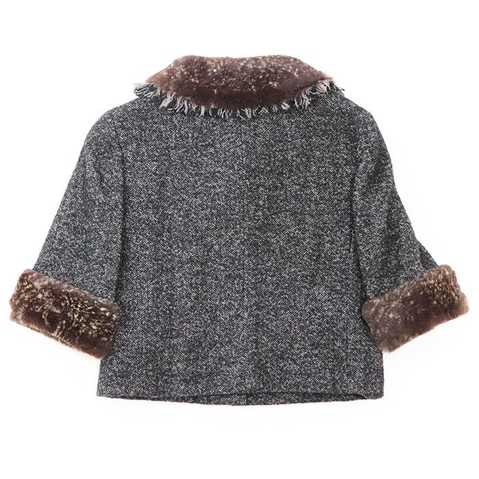 Chanel Chanel Chanel Tweed Lapin Rabbit Fur Jacket Fur Outerwear 05A P26778 DUTY FREE for USA Size ONE SIZE - 17 Thumbnail