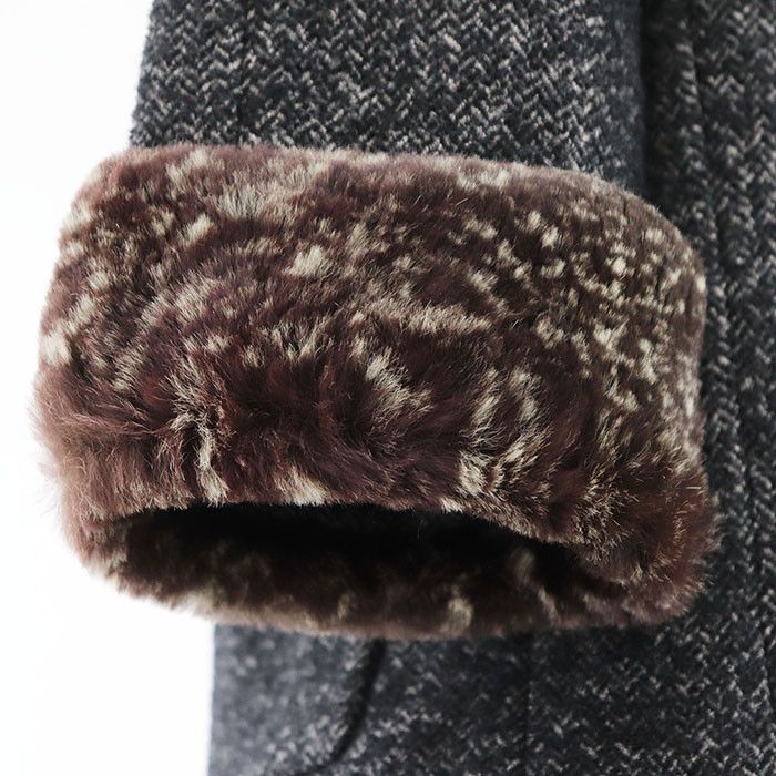Chanel Chanel Chanel Tweed Lapin Rabbit Fur Jacket Fur Outerwear 05A P26778 DUTY FREE for USA Size ONE SIZE - 7 Thumbnail