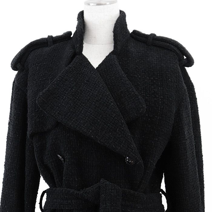 Chanel Chanel Chanel P73338 Tweed Coat Textile Outerwear P73338 DUTY FREE for USA Size ONE SIZE - 2 Thumbnail