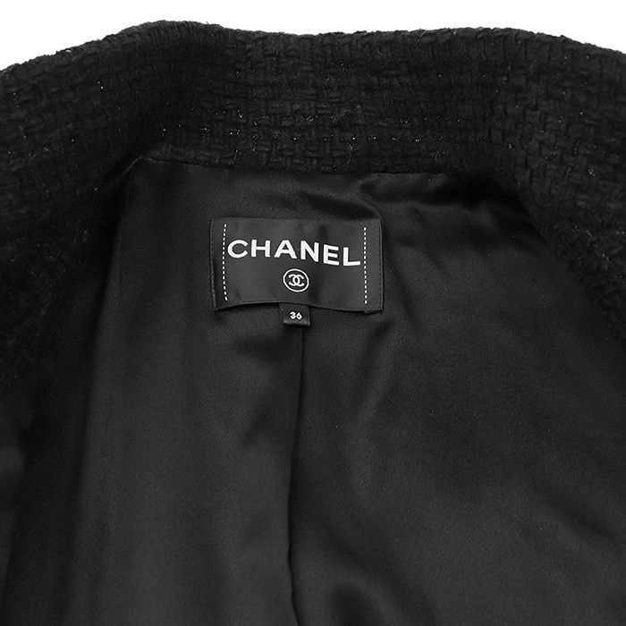 Chanel Chanel Chanel P73338 Tweed Coat Textile Outerwear P73338 DUTY FREE for USA Size ONE SIZE - 11 Thumbnail