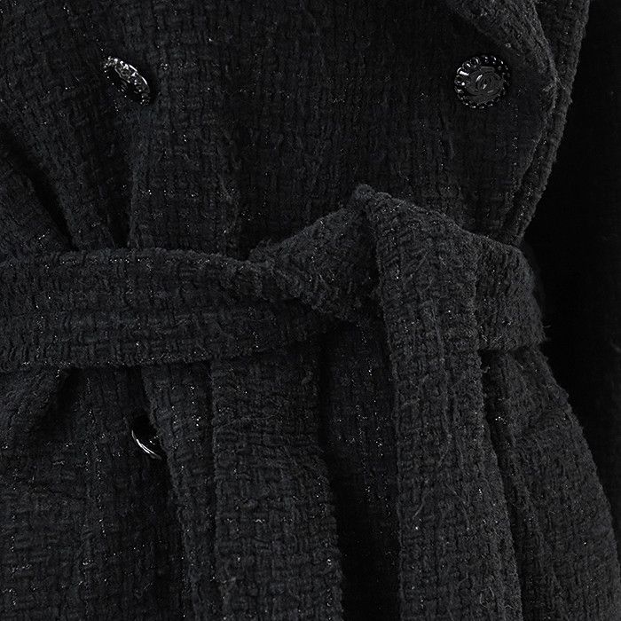 Chanel Chanel Chanel P73338 Tweed Coat Textile Outerwear P73338 DUTY FREE for USA Size ONE SIZE - 4 Thumbnail