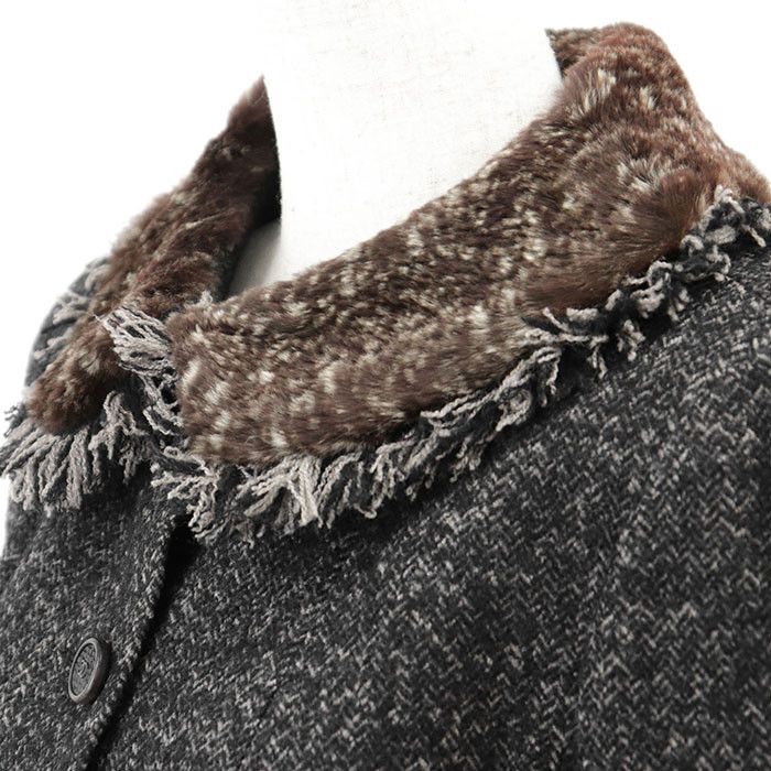 Chanel Chanel Chanel 05A P26778 Wool Herringbone Tweed Jacket Textile Outerwear 05A P26778 DUTY FREE for USA Size ONE SIZE - 5 Thumbnail