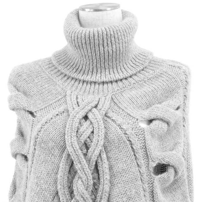 Gucci Gucci Gucci GG Heart Alpaca Wool Knitwear Textile Tops DUTY FREE for USA Size ONE SIZE - 2 Thumbnail