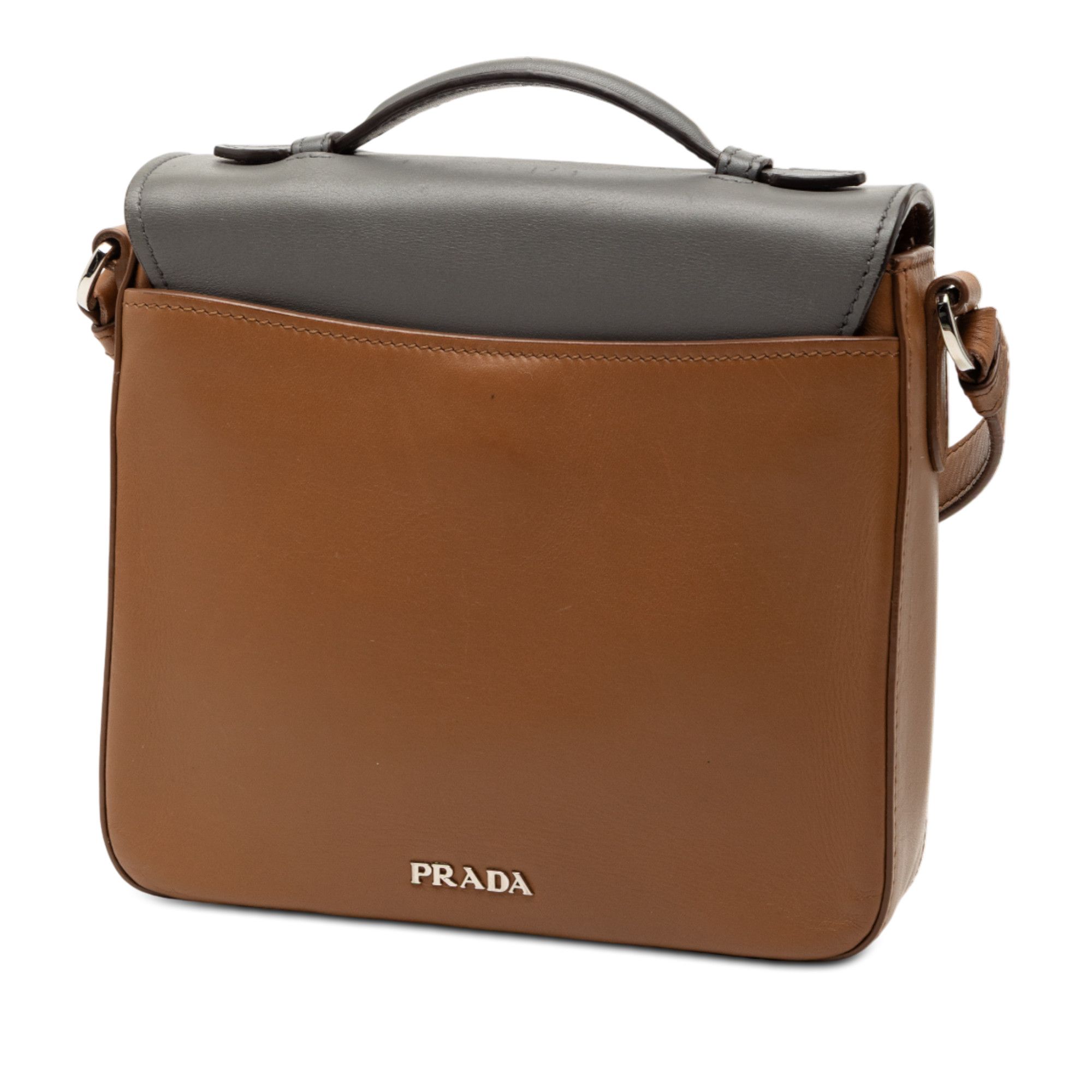 Prada Prada Bicolor City Calf Satchel Size ONE SIZE - 2 Thumbnail