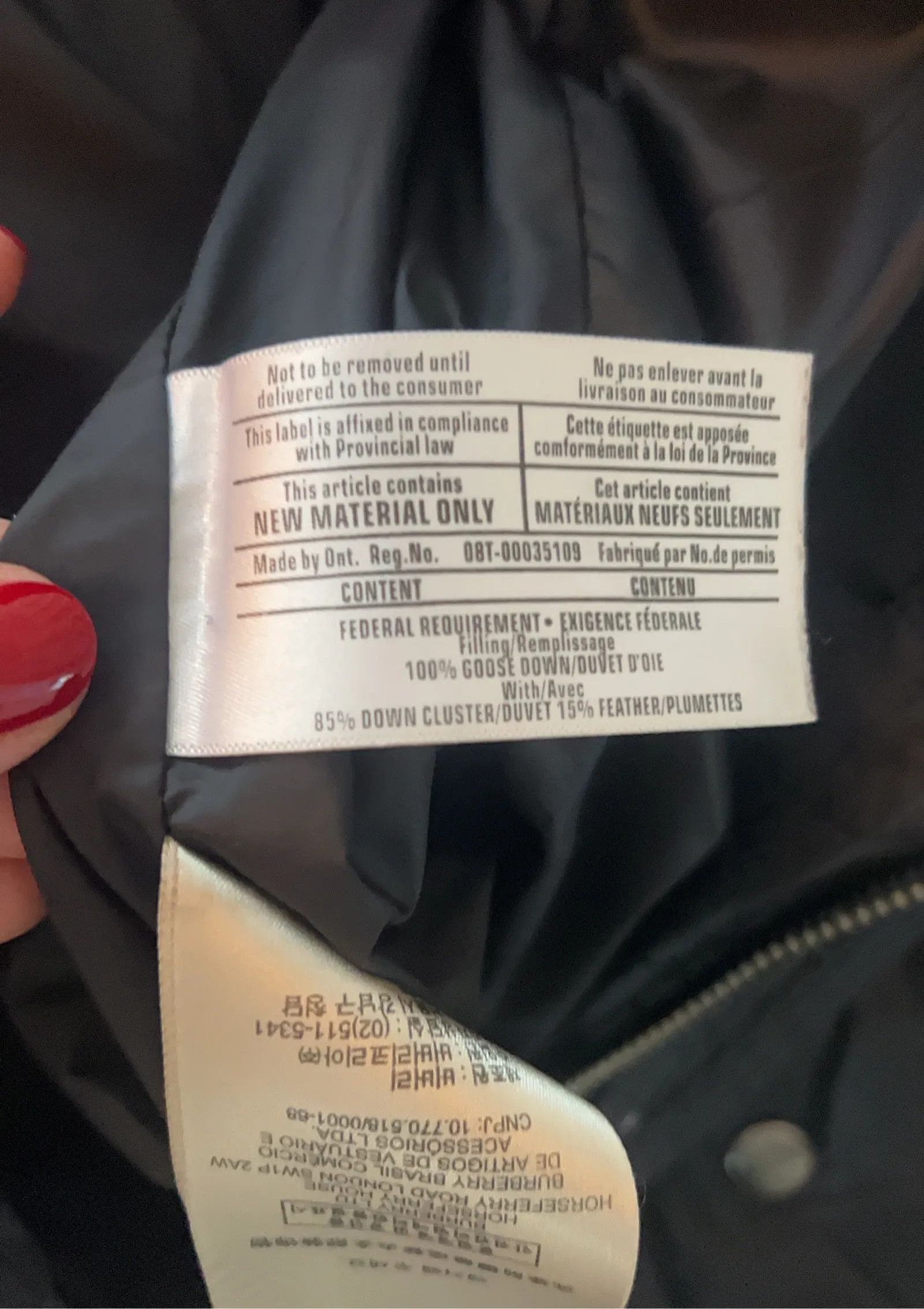 Burberry Burberry Down Jacket Size M / US 6-8 / IT 42-44 - 3 Thumbnail