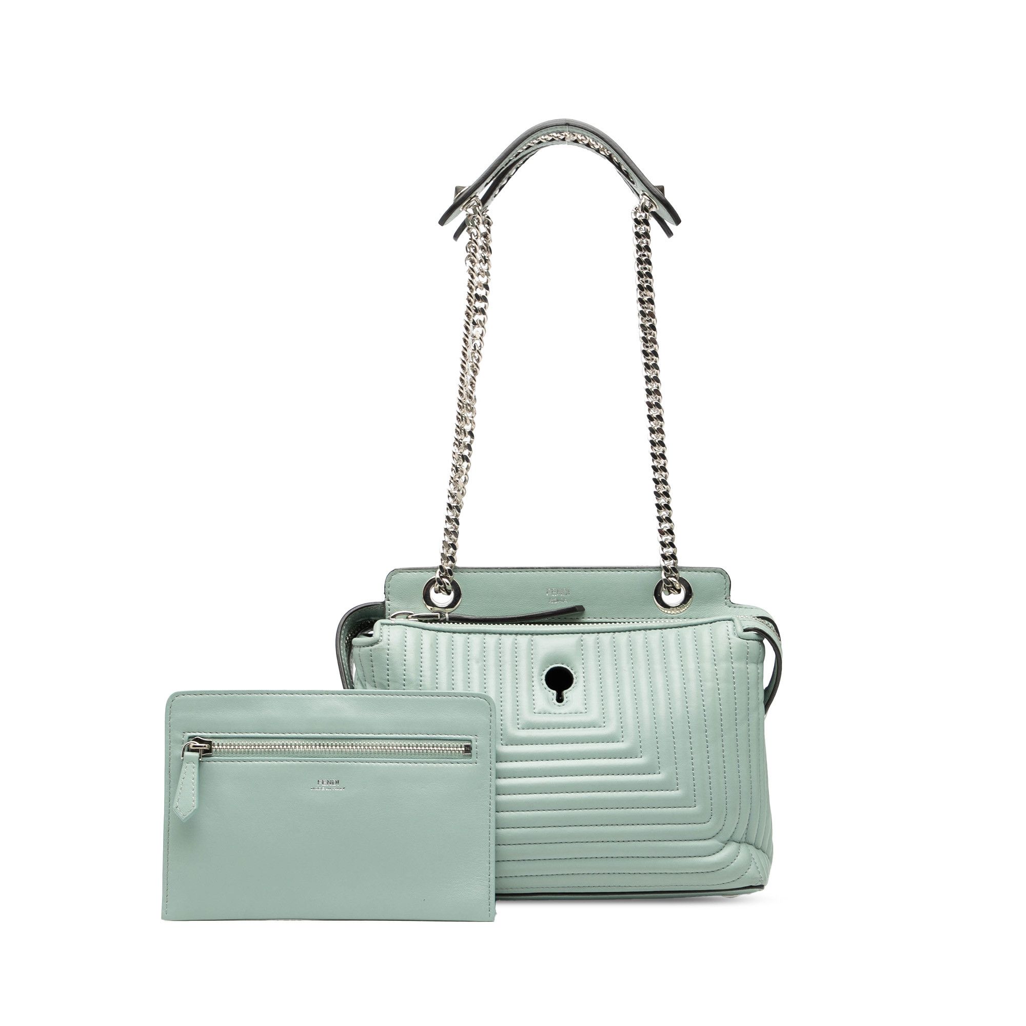 Fendi Fendi Small Lambskin DotCom Click Shoulder Bag Size ONE SIZE - 7 Thumbnail